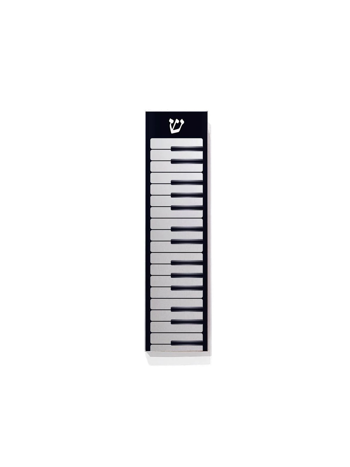 Ofek Wertman Handmade Piano Keys Aluminum Mezuzah Case